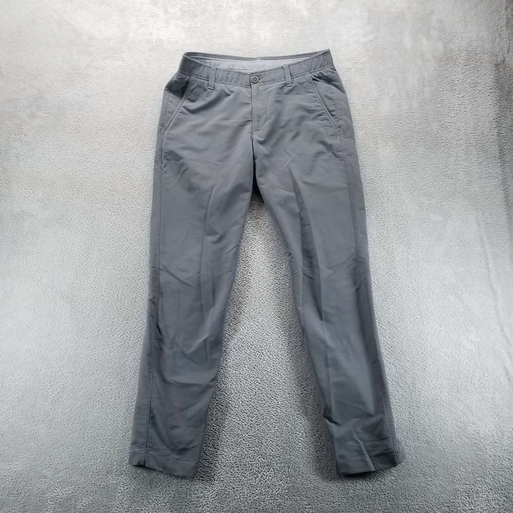 Under Armour Pants Mens 32x32 Gray Drive Straight Chinos Performance Stretch